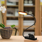 Lampka do czytania książek 34 CM bezprzewodowa nocna biurkowa USB z klipsem oświetlenie LED, ściemniana, akumulatorowa