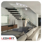 Lampa sufitowa LED biała Oprawa żarówki 4x GU10 SPOT Kinkiet do pokoju aluminiowy reflektor ścienny do salonu, 35 W na