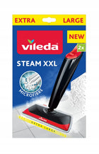 Vileda Wkład Zapas Do Mopa Parowego steam XXL 2szt nakładki podłogowe, ściereczki wymienne, końcówki czyszczące, 2