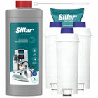 Odkamieniacz do ekspresu 1l + 3 filtr wody do ekspresu Delonghi + wycior wkład filtrujący, uzdatnianie, czyszczenie i