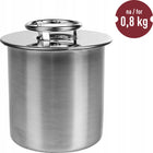 Szynkowar stalowy 0,8L do szynki karkówki kurczaka wędliniarka, domowe wyroby mięsne, wsad maksymalny 0,8 kg