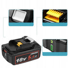 Zamiennik akumulatora DO Makita 18V 1850B bateria akumulator 5000mAh ogniwo 5 Ah, do elektronarzędzi bezprzewodowych
