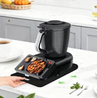 Podstawka deska thermomix TM7 podkładka czarna pod termomix z nóżkami pokrowiec