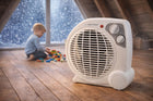 Grzejnik elektryczny cichy termowentylator farelka z termostatem 2000W biały