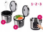 Multicooker elektryczny garnek szybkowar parowar 13 programów kamille do duszenia, pieczenia i gotowania na parze, 5 l