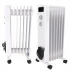 Grzejnik olejowy elektryczny TERMOSTAT olejak 7 żeberek DEDRA moc 1500W 14 mm 67 mm grzewcza biały