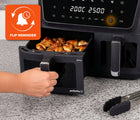 Frytkownica beztłuszczowa 11l airfryer 2700W Eldom FR220 duża podwójna czarny