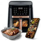 Frytkownica beztłuszczowa 2000W Air Fryer 14 programów 8l + e-book + wkład czarny