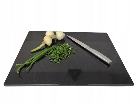 Deska do Krojenia Kuchenna Granitowa do Kuchni Czarna Premium Black 20x30 podkładka na blat do siekania warzyw i owoców