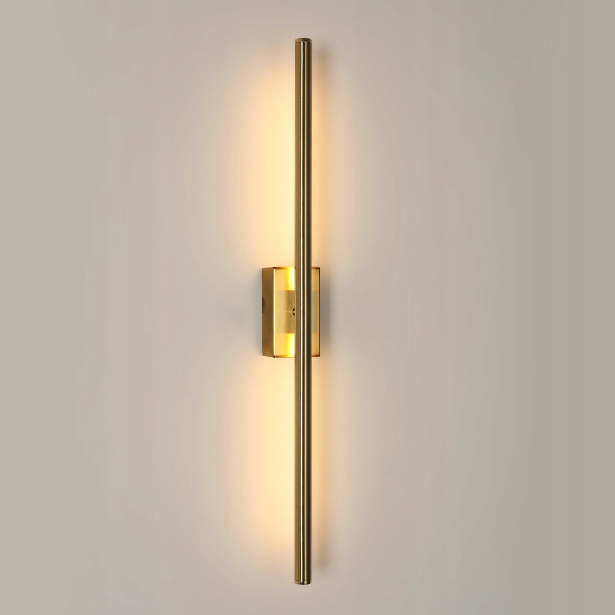 Kinkiet lampa ścienna LED złoty loft nowoczesny do salonu korytarza 8W 3000K oprawa aluminiowa, zintegrowane źródło