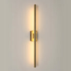 Kinkiet lampa ścienna LED złoty loft nowoczesny do salonu korytarza 8W 3000K oprawa aluminiowa, zintegrowane źródło