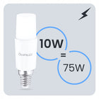 6x Żarówka LED E14 10W = 75W 1055lm 4000K Neutralna Tubularna lumiled źródło światła do lamp, oświetlenie domowe do