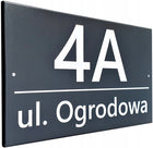 Tabliczka Adresowa Numer na dom antracyt Duża - metalowa - UV oznaczenie posesji, szyld budynku, tablica