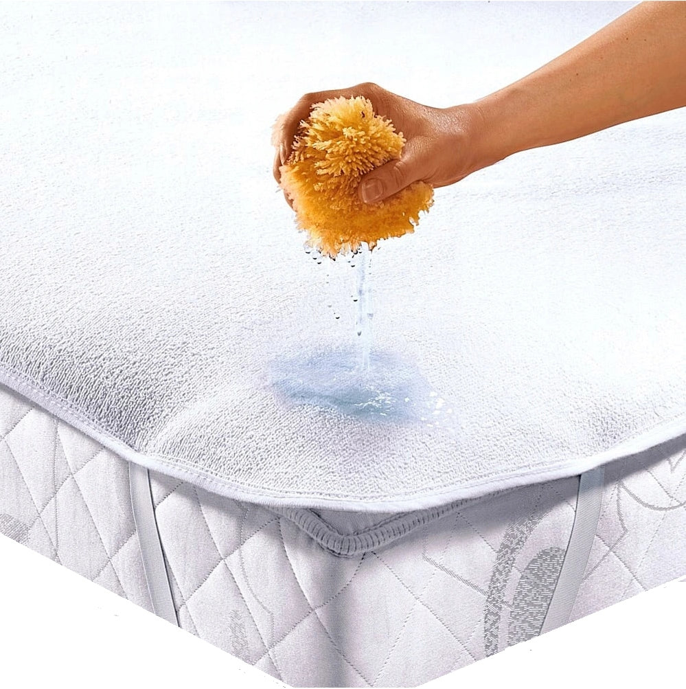 Ochraniacz na materac comfort 140x200 mata podkład wodoodporna osłona łóżka, bariera przed wilgocią