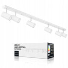 Lampa Sufitowa LED Szyna REGULOWANA BIAŁA 6x GU10 Listwa LOFT Nowoczesna reflektory, oświetlenie punktowe do salonu