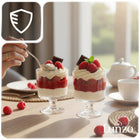 OKRĄGŁE PUCHARKI DO DESERÓW 150ML 20SZT POJEMNIKI FINGER FOOD LUNZO przezroczyste miseczki na przekąski i przystawki