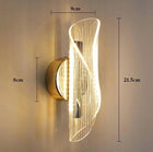 Kinkiet LED Złoty Loft Nowoczesny do Sypialni, Salonu 12W lampa ścienna, oprawa aluminiowa, zintegrowane źródło światła