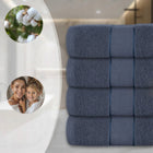 RĘCZNIK KĄPIELOWY 70x140 DUŻY 100 bawełna 500g GRUBY hotelowy SPA GRANATOWY łazienkowy szybkoschnący z bordiurą na