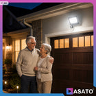Halogen LED 100W Lampa Naświetlacz z Czujnikiem Ruchu Zmierzchu Zewnętrzny reflektor ogrodowy IP66 5000 K 6500 lm białe