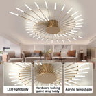 LAMPA SUFITOWA LED ŻYRANDOL ZŁOTY WISZĄCY NOWOCZESNY DO SALONU 4500K 42W metal
