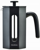 Tłokowy Zaparzacz do kawy herbaty 800ml dzbanek French Press klausberg praska francuska, stalowa, czarna, można myć w