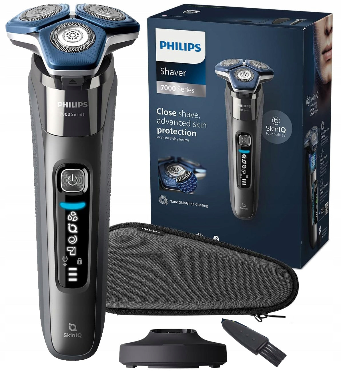 Golarka elektryczna męska do twarzy philips S7887/35 wbudowany trymer +etui głowicowa