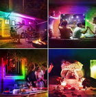 Zestaw Taśma LED RGB kolorowa 6m Bluetooth aplikacja mobilna muzyka + pilot oświetlenie dekoracyjne do salonu i