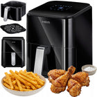 Frytkownica beztłuszczowa air fryer 4,5 l duża czarna MPM MFR-11 czarny