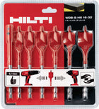 Zestaw wierteł łopatkowych piórkowych Hilti do drewna 16-32mm 7szt HEX 1/4"