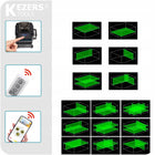 16 linii poziomica laserowa professional 4D cross laser zestaw 2X AKU niwelator budowlany, zielona wiązka 360° do ścian