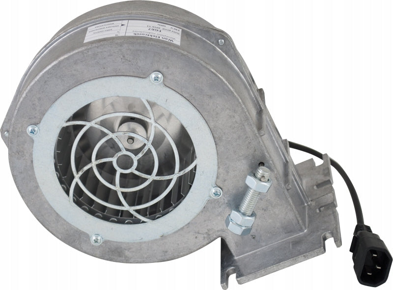 Dmuchawa wentylator do pieca kotła z klapką NWS-100 aluminiowy 120