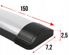 Lampa LED Panel Do Garażu Warsztatu 150cm 50W Bardzo Mocne Światło oprawa liniowa neutralna biała 4000 lm 4000K