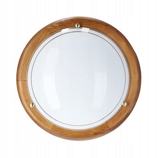 Plafon Candellux 1030 okrągły drewniany dąb 30 cm E27 lampa sufitowa, beżowa oprawa bez żarówki
