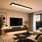 Panel Plafon Natynkowy Sufitowy Oprawa LED 50W 5020lm CC 120x30cm Czarny lampa do wnętrz, neutralne białe światło