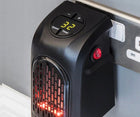 Grzejnik elektryczny 400W do gniazdka pilot ogrzewacz farelka do kontaktu ceramiczny czarny