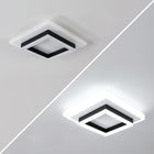 Lampa Sufitowa LED Plafon Czarny Kwadratowy Natynkowy 30W 6500K oprawa przysufitowa do wnętrz, zintegrowane źródło
