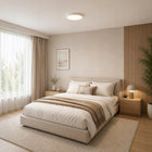 Plafon LED natynkowy 24W 4000K biały neutralny sufitowy oprawa lampa panel okrągły, wbudowane diody, do salonu kuchni i