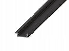Profil LED Aluminiowy Do Taśma Czarny Anoda Frez Wpuszczany Klosz 3m listwa oświetleniowa, kanał montażowy do pasków