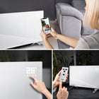 Grzejnik elektryczny szklany konwektorowy EVI aż 2400W energooszczędny+WiFi 835 mm 450 mm grzewcza biały