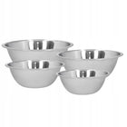 Zestaw misek kuchennych 4 sztuki metalowe na sałatkę 24cm 26cm 28cm 30cm salaterki ze stali nierdzewnej, do zmywarki