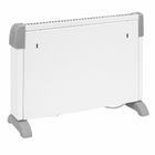 GRZEJNIK ELEKTRYCZNY KONWEKTOROWY TERMOSTAT 3 TRYBY 750W 1250W 2000W NAWIEW 385 mm 535 mm grzewcza biały