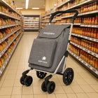 Wózek na zakupy colombo składany torba zakupowa kółkach jakość premium na targ i do marketu, poliester, sznurek