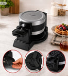 Gofrownica 1400W obrotowa podwójna WM2050 2 gofry belgijskie 180° mocna nominalna