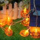 LAMPKI DYNIE ŚWIECĄCE 3M ŚWIATEŁKA HALLOWEEN DEKORACJA DUŻE OZDOBY 20 LED girlanda świetlna, łańcuch ozdobny na imprezę