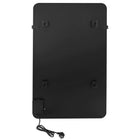 Grzejnik łazienkowy elektryczny 350W czarny na podczerwień WiFi termostat ogrzewanie łazienki, 45x70 cm, dolne
