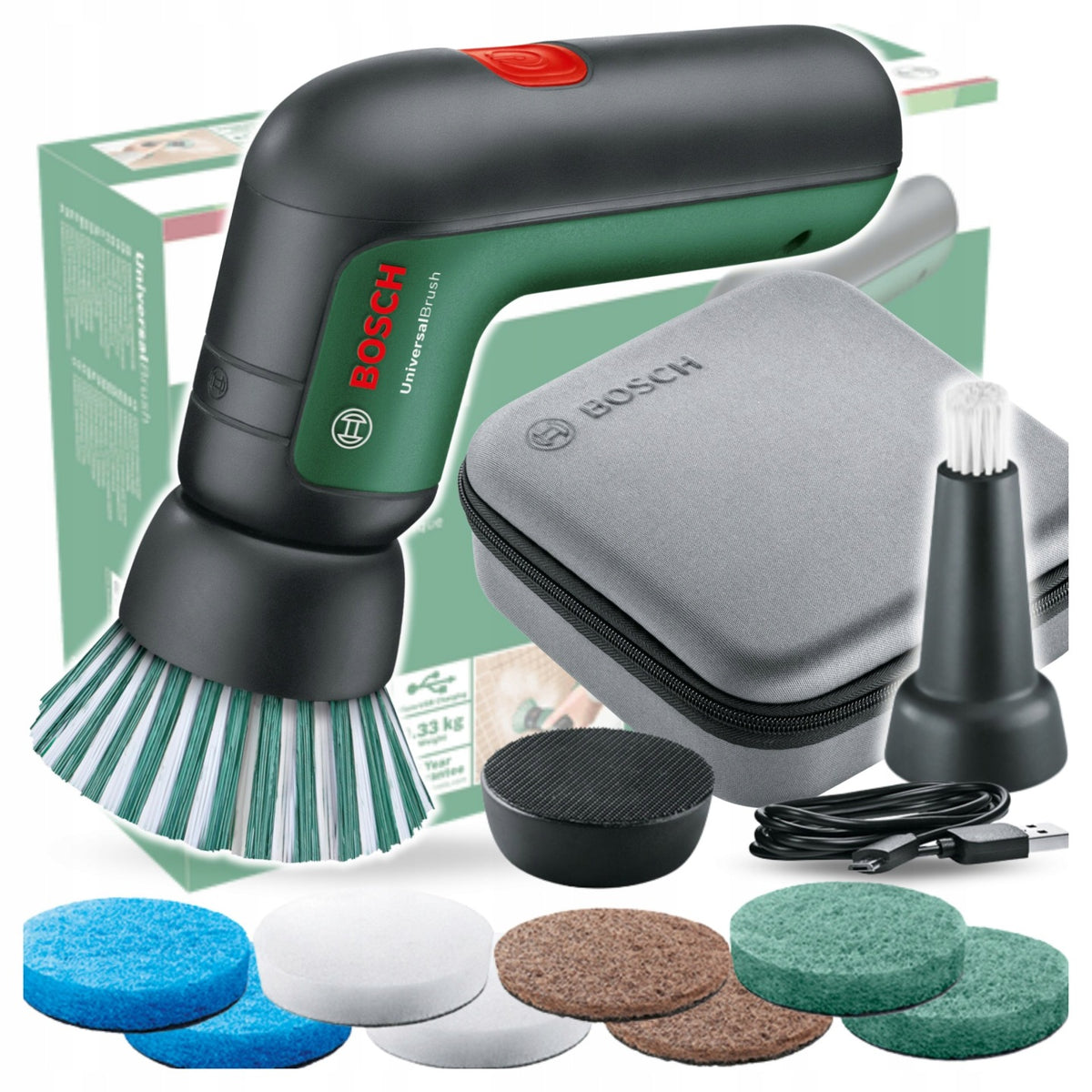 Bosch DIY UniversalBrush Szczotka do czyszczenia + 11 końc. 06033E0002 (A)