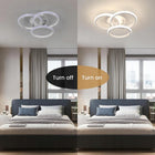 Lampa Sufitowa LED Okrągły Żyrandol Ring Biały Nowoczesny 40W 4500K oprawa do salonu, do jadalni, 3 punkty światła