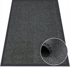 Wycieraczka pod drzwi zewnętrzna wejściowa 60x90 duża mocna Oeko-Tex mata gumowa PVC z tekstylną powierzchnią, szara, 6
