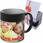 Magiczny foto kubek termiczny z twoim własnym nadrukiem zdjęciem na prezent ceramiczny, zmieniający kolor, 330 ml, do