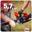 Piła spalinowa do drewna 5,7KM pilarka łańcuchowa +2ŁAŃC +2PROWAD +3OLEJ łańcuchówka, prowadnica 45 cm, silnik 49,3 cm³